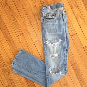 Distressed true religion